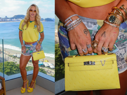 Virginia Fonseca usa bolsa de R$ 200 mil para assistir Brasil x Panamá no Maracanã