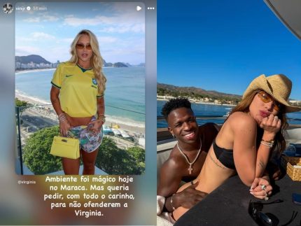 Vini Jr. defende Virginia após influenciadora ser xingada no Maracanã