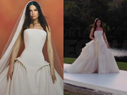Sustentável! Juliette escolhe vestido de noiva feito com material de garrafas PET - Portal Leo Dias
